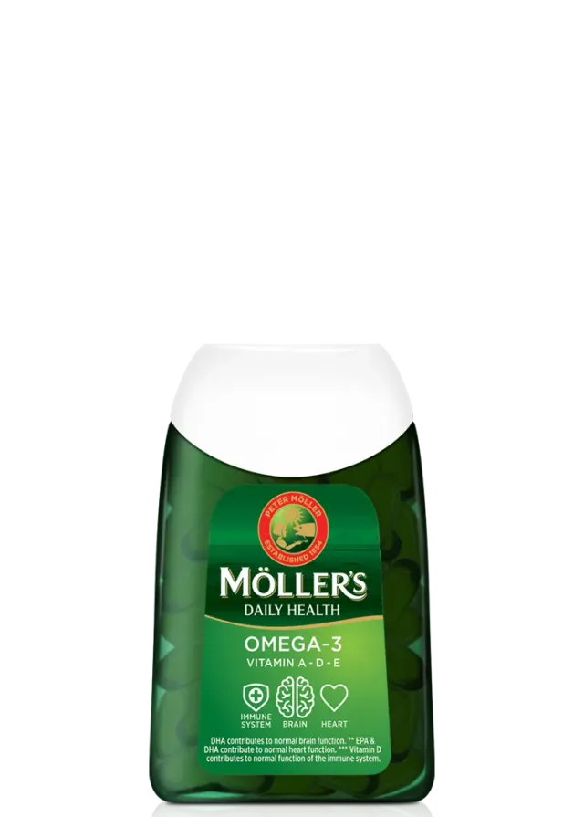 Möller's Daily Health omega-3 kapslar med D-vitamin