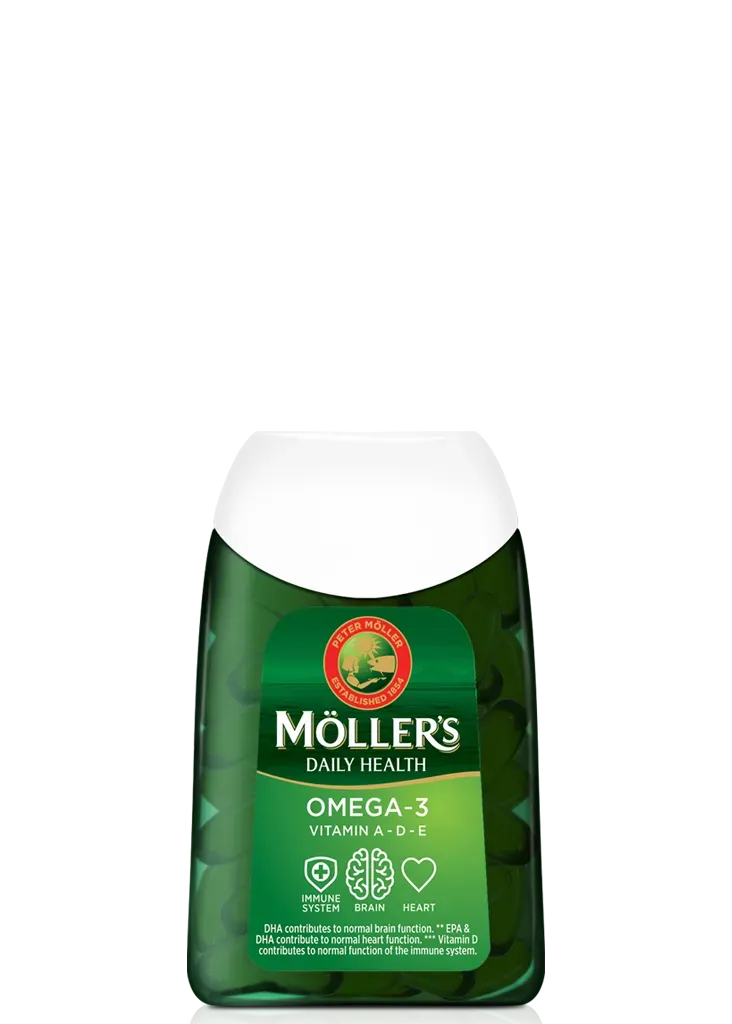 Möller's Daily Health omega-3 kapslar med D-vitamin