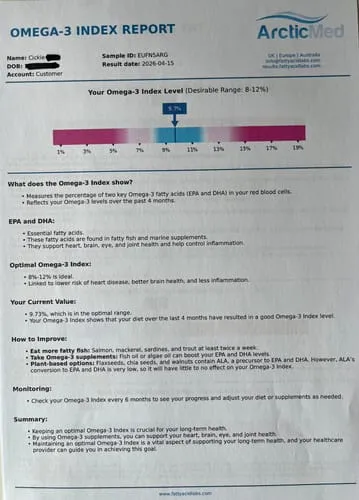 Arcticmed Omega-3 Index Complete blodtest 24 fettsyror
