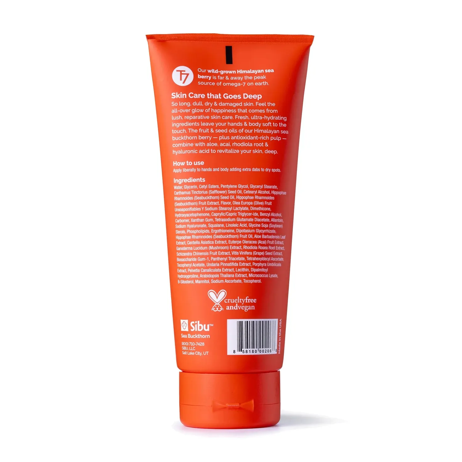 Sibu Sea Moisturizing kroppskräm havtorn