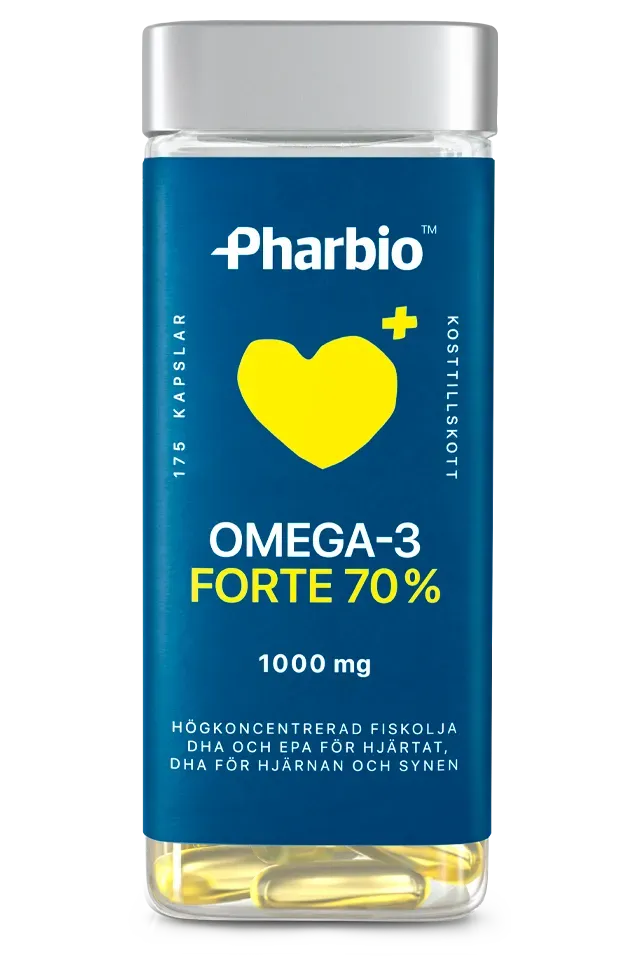 Pharbio Omega-3 Forte kapslar 175 st högkoncentrerad
