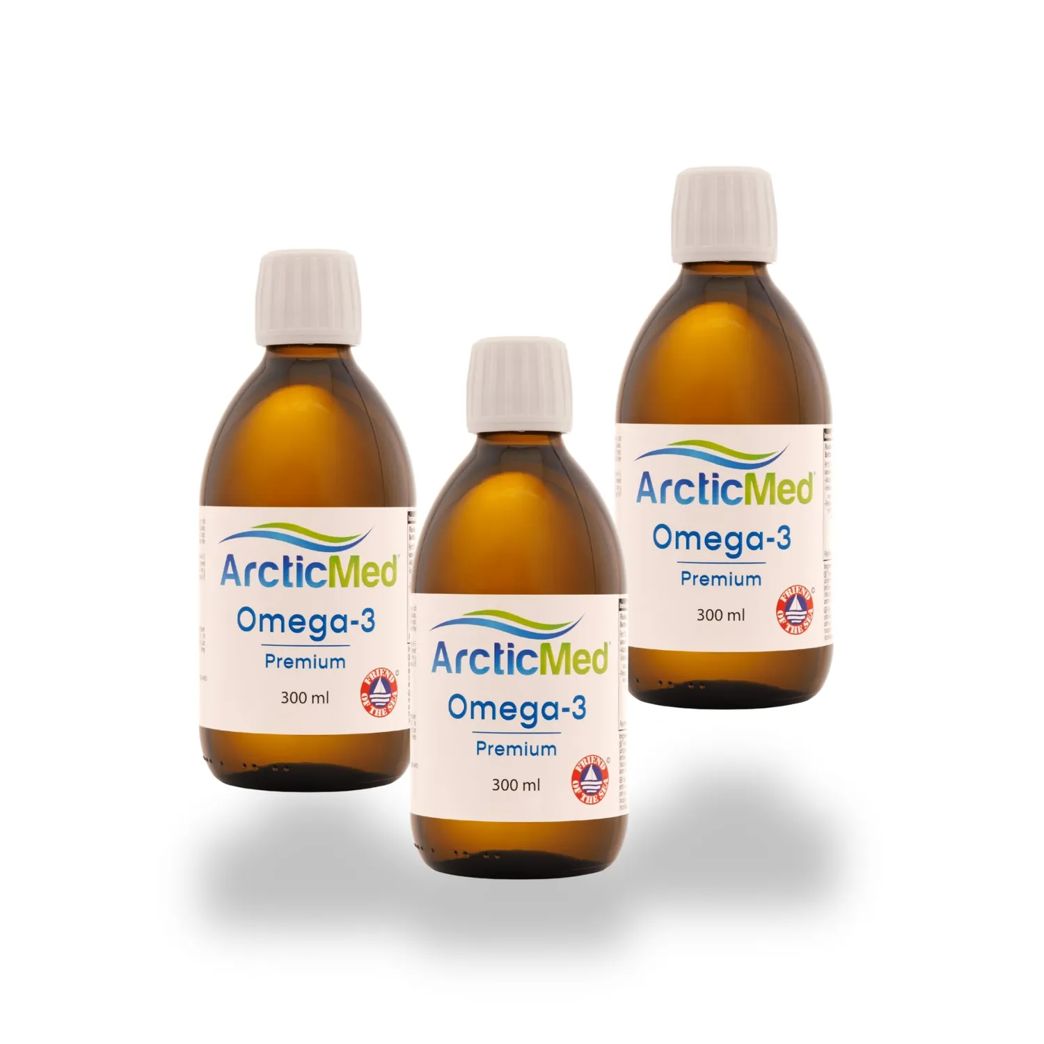 Arcticmed Omega-3 Premium fiskolja natural 300 ml
