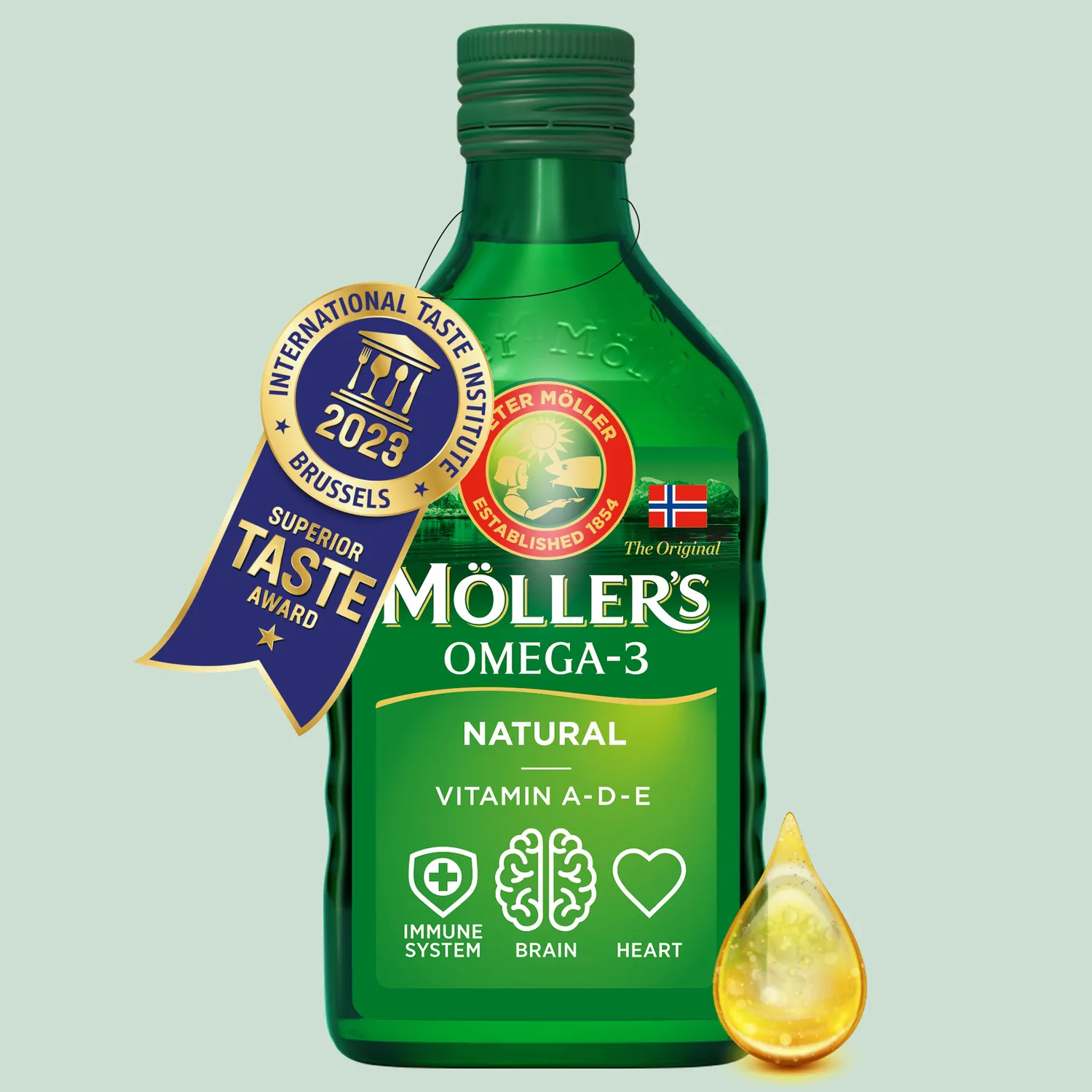 Möller's Torskleverolja naturell flytande omega-3