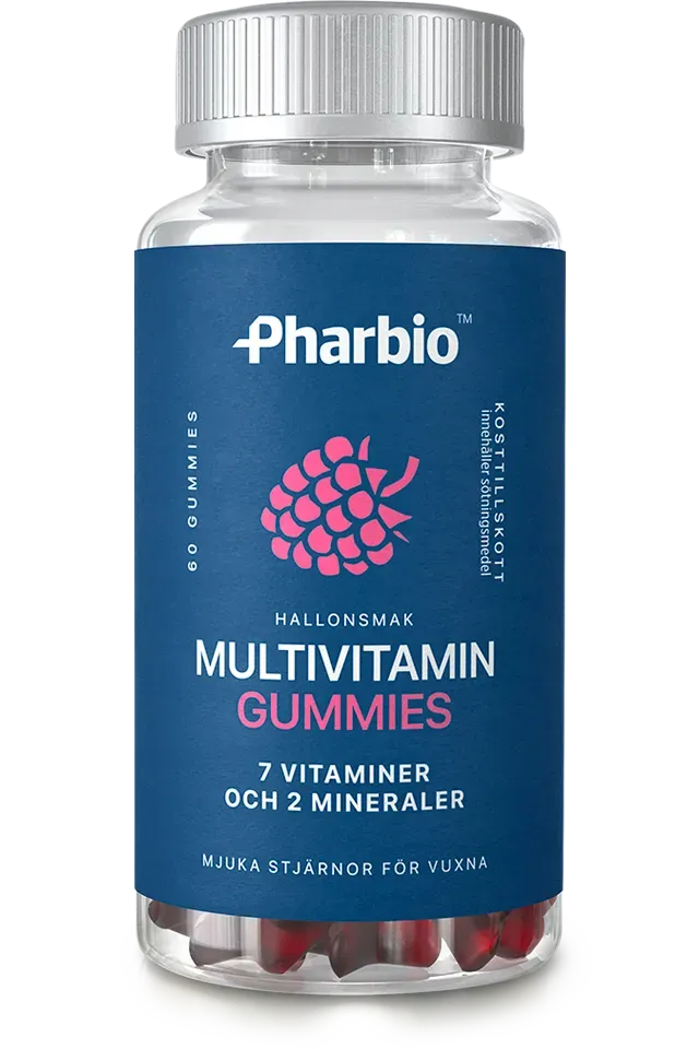 Pharbio Multivitamin Gummies hallon sockerfri