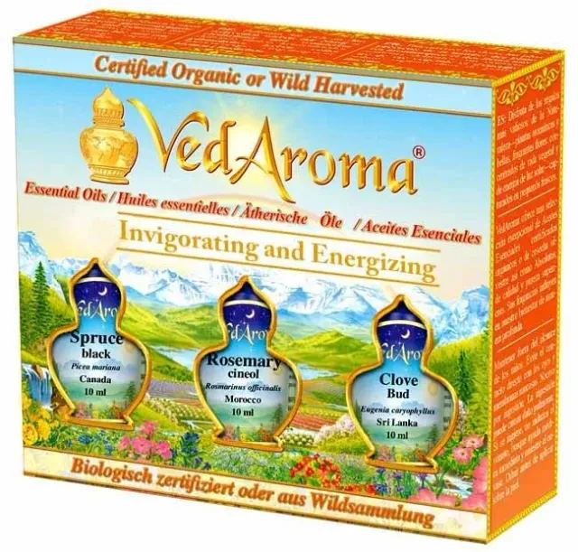 Maharishi Ayurveda VedAroma oljeset 3-pack uppiggande