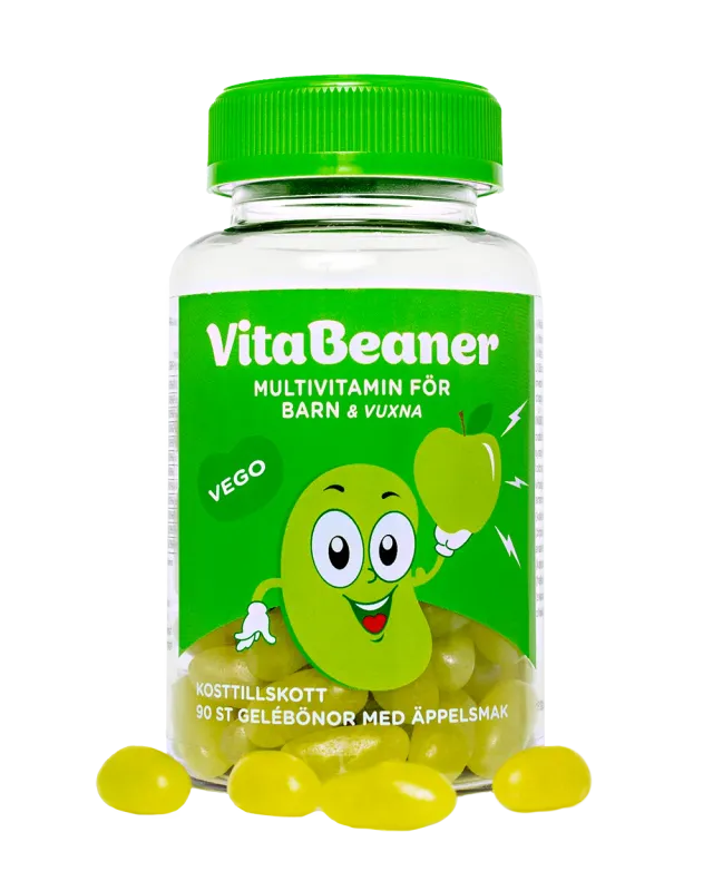 VitaFiner VitaBeaner multivitamin äpple 90 gelébönor gelatinfri