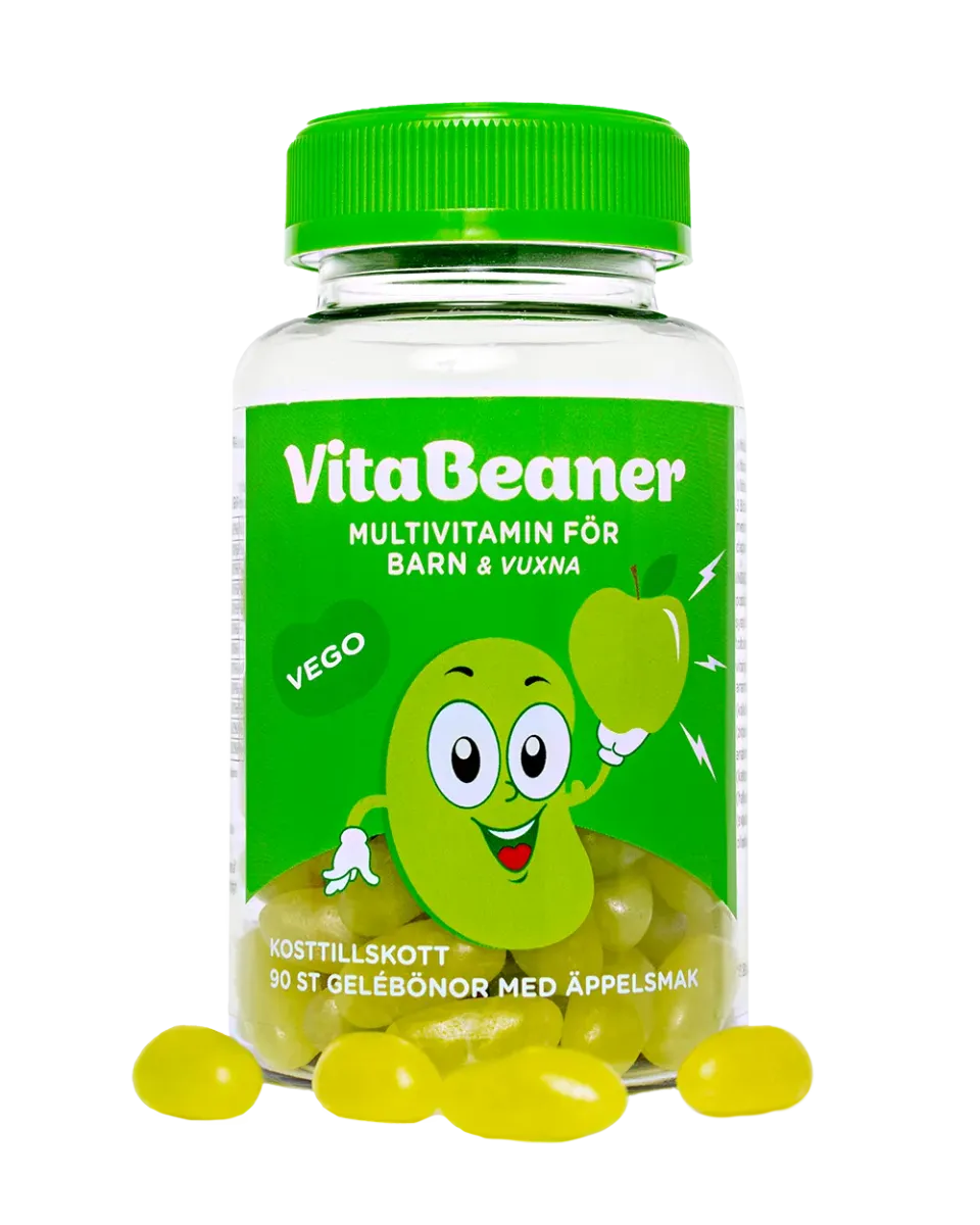 VitaFiner VitaBeaner multivitamin äpple 90 gelébönor gelatinfri