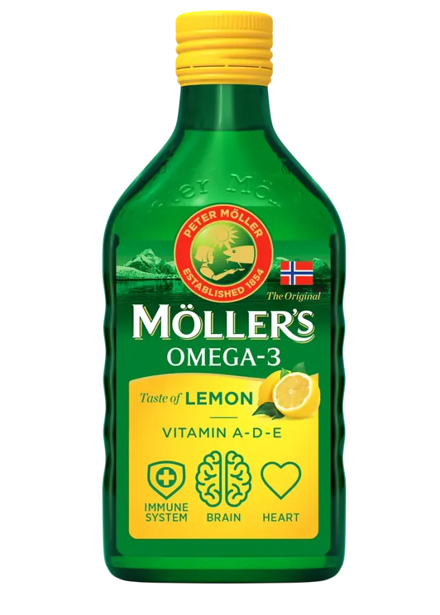 Möller's Cod Liver Oil tran citronsmak 5 ml dos