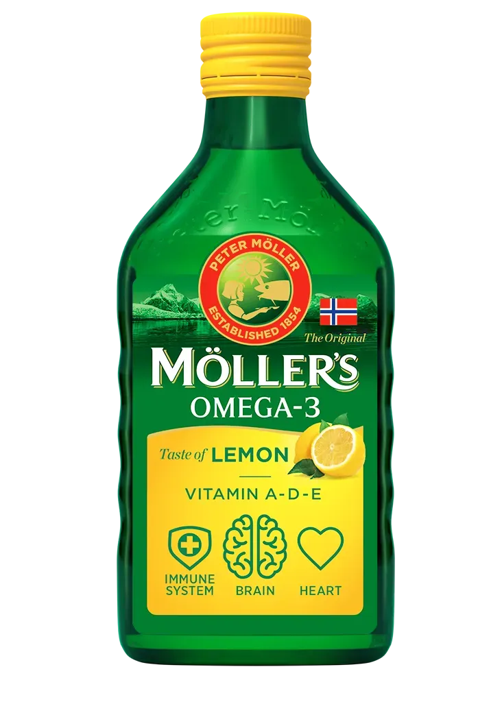 Möller's Cod Liver Oil tran citronsmak 5 ml dos