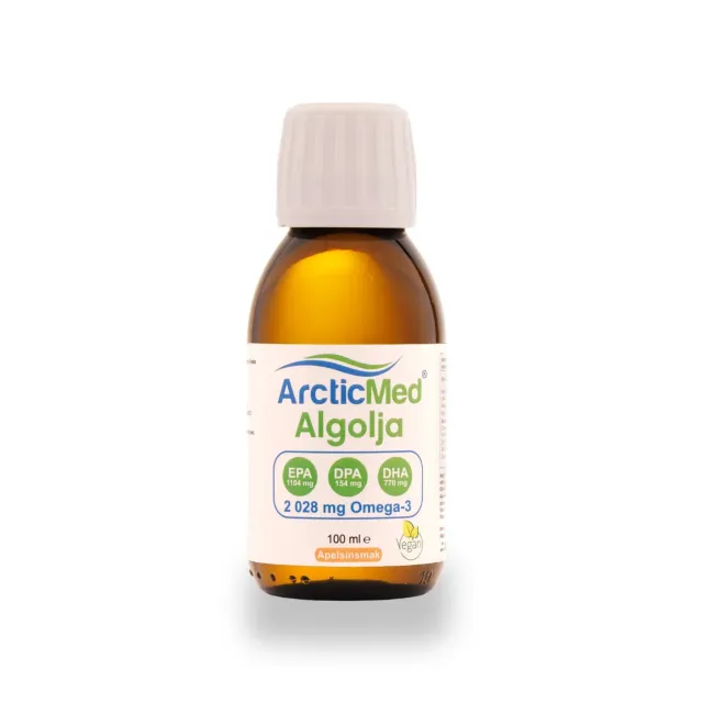 Arcticmed Alg Omega-3 Premium algolja apelsin 100 ml