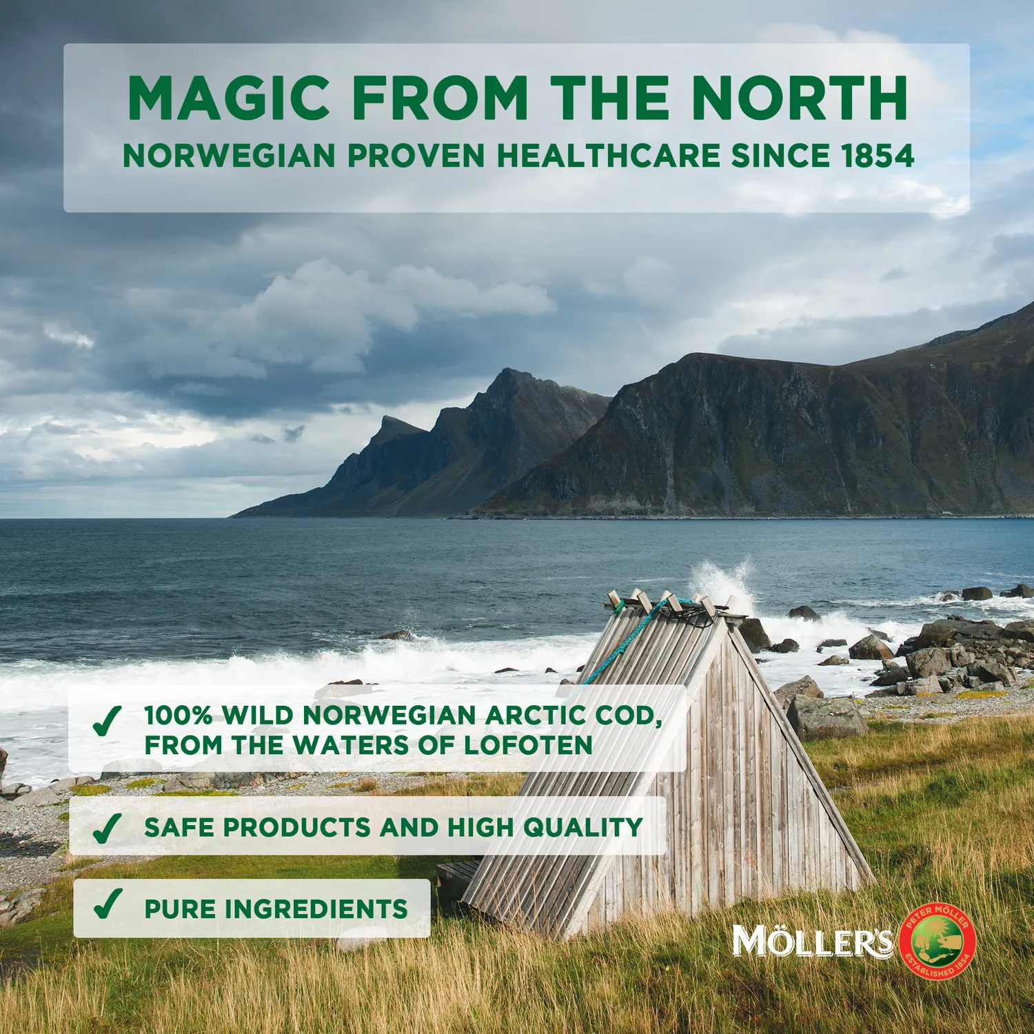 Möller's Torskleverolja kapslar omega-3 2-4/dag
