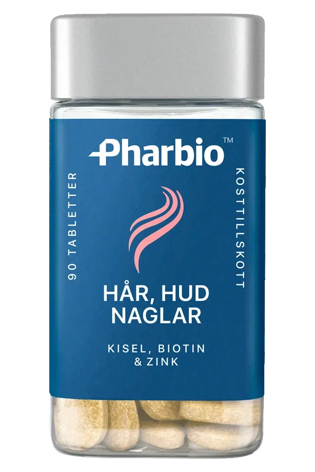 Pharbio Hår Hud Naglar tabletter kisel zink biotin