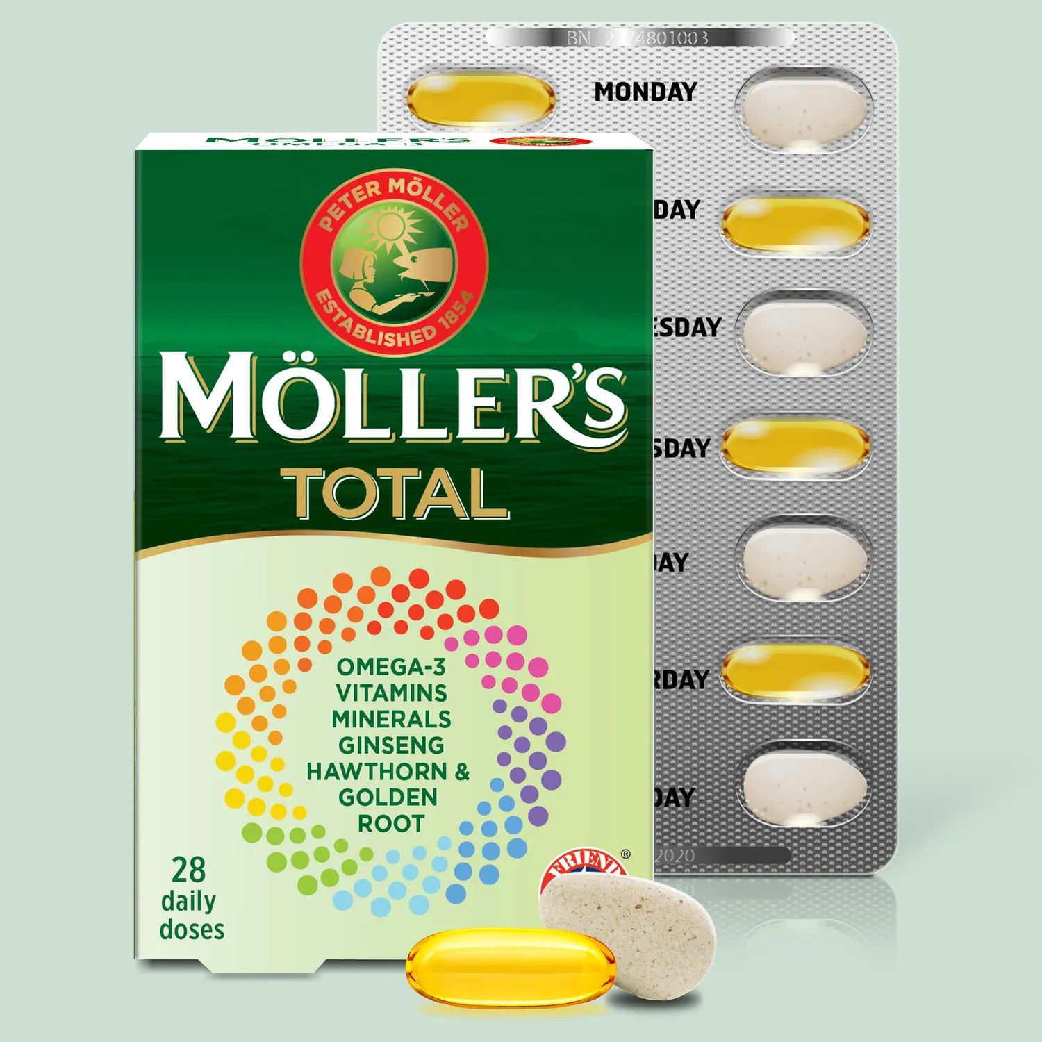 Möller's Total kosttillskott 28 dagdoser omega-3