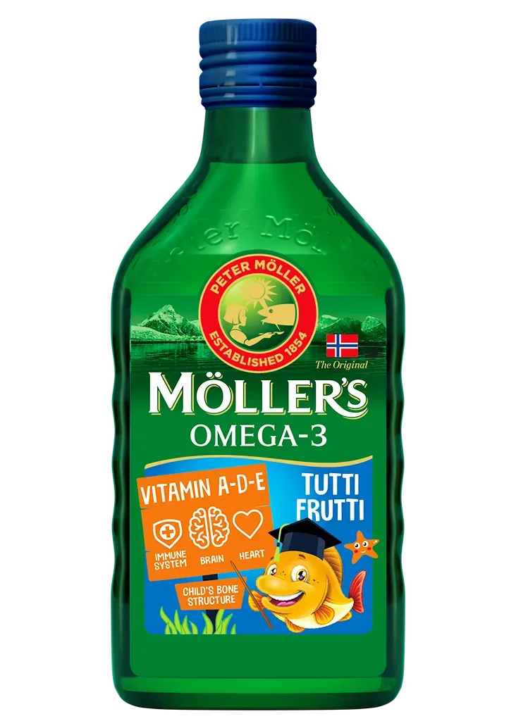 Möller's Torskleverolja tutti frutti flytande