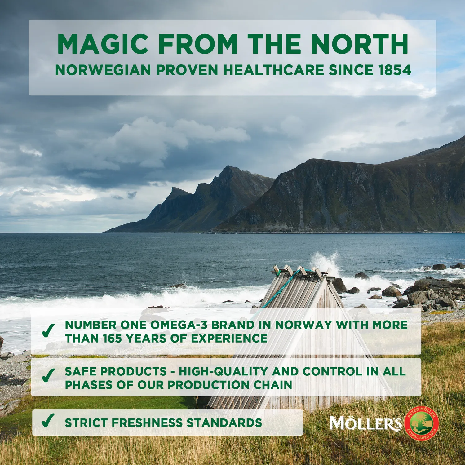 Möller's Daily Health omega-3 kapslar med D-vitamin
