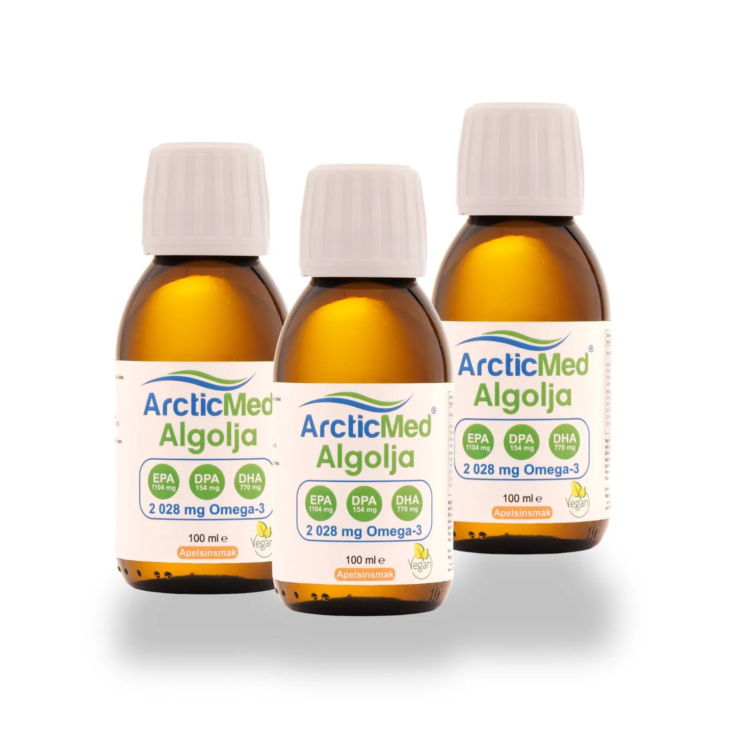 Arcticmed Alg Omega-3 Premium algolja apelsin 100 ml