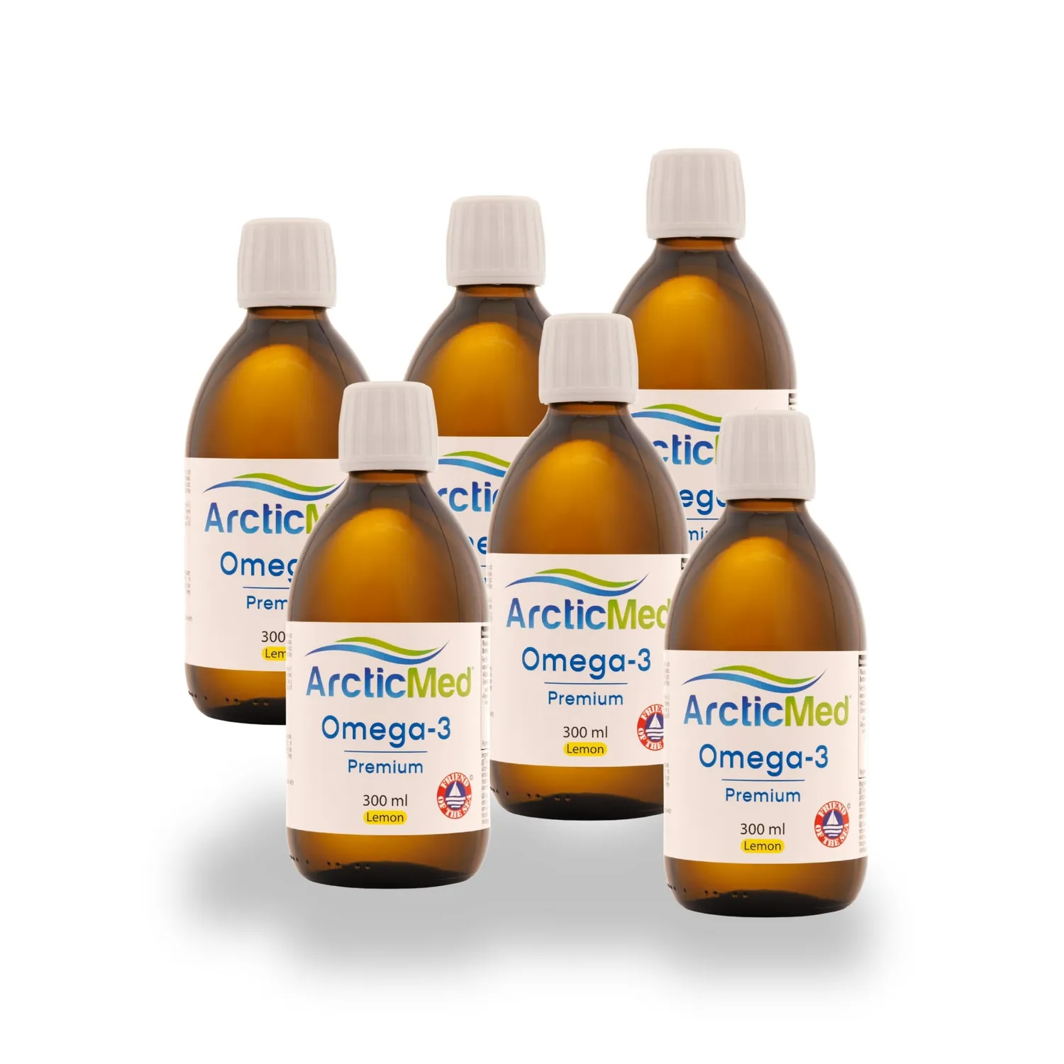 Arcticmed Omega-3 Premium fiskolja natural 300 ml