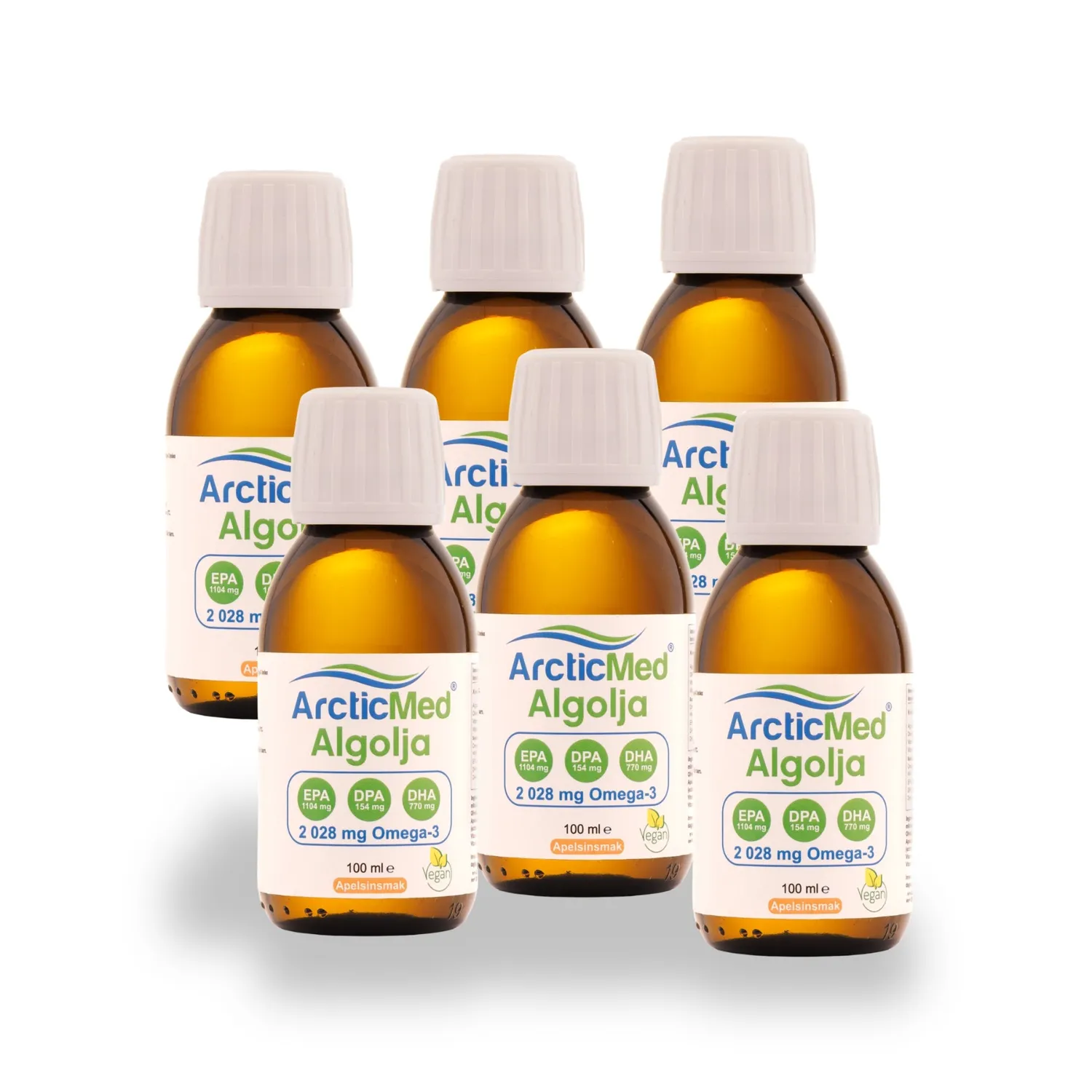 Arcticmed Alg Omega-3 Premium algolja apelsin 100 ml