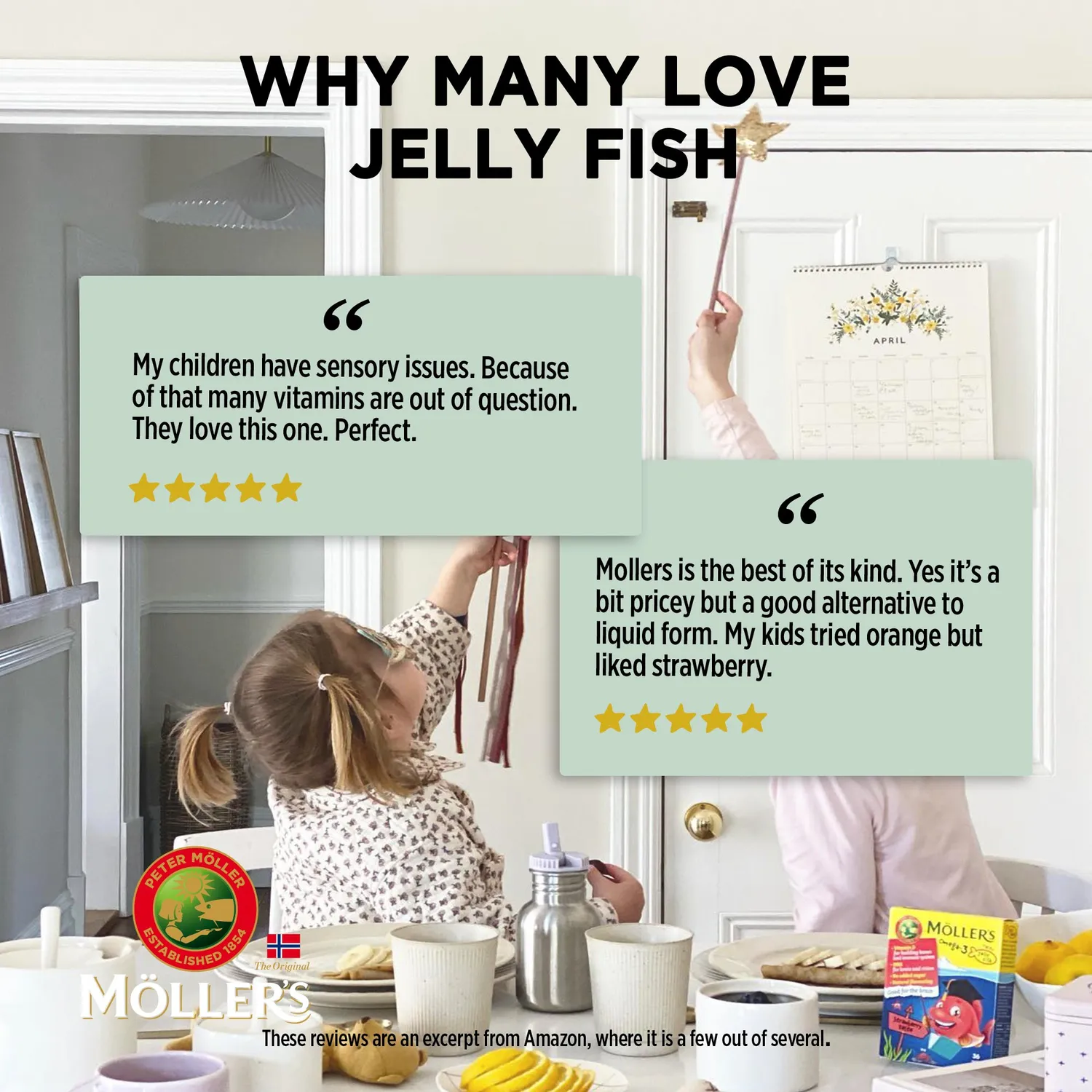 Möller's Omega-3 Jelly Fish cola geléfisk