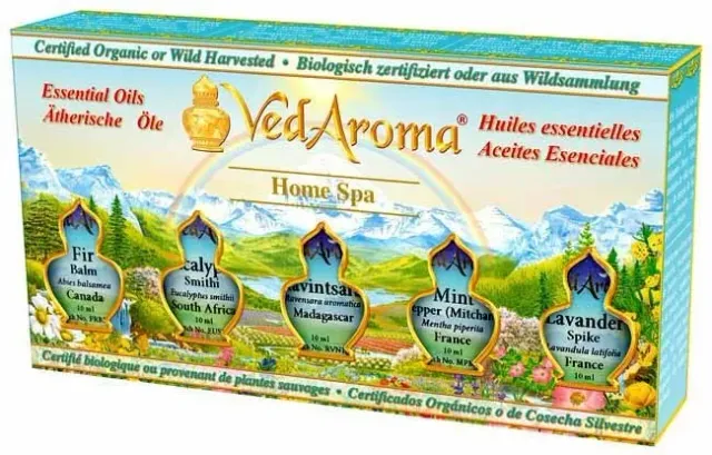 Maharishi Ayurveda Home Spa eteriska oljor 5-pack uppiggande