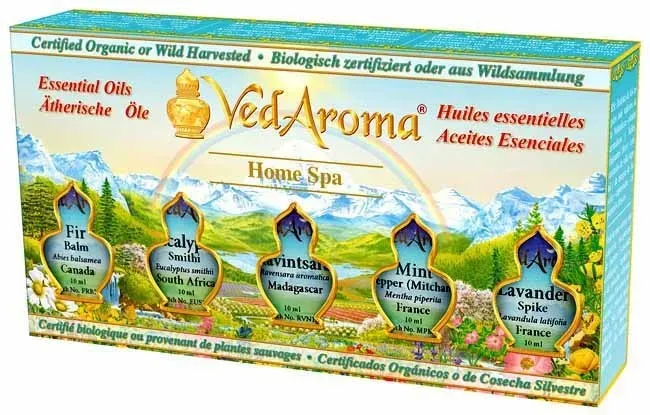 Maharishi Ayurveda Home Spa eteriska oljor 5-pack uppiggande