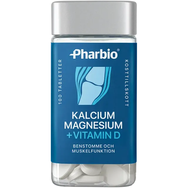 Pharbio Kalcium Magnesium vitamin D tabletter benstomme