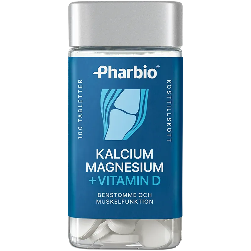 Pharbio Kalcium Magnesium vitamin D tabletter benstomme