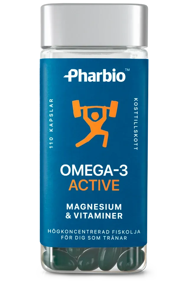 Pharbio Omega-3 Active kapslar träning