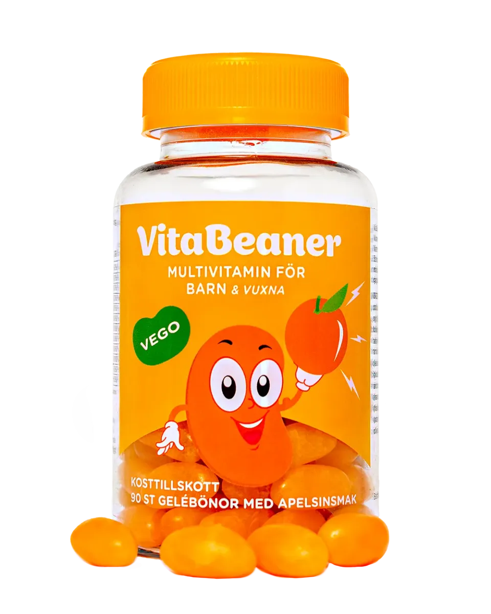 VitaFiner VitaBeaner multivitamin apelsin 90 gelébönor gelatinfri