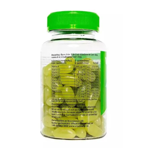 VitaFiner VitaBeaner multivitamin äpple 90 gelébönor gelatinfri