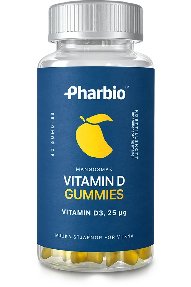 Pharbio Vitamin D Gummies mango sockerfri